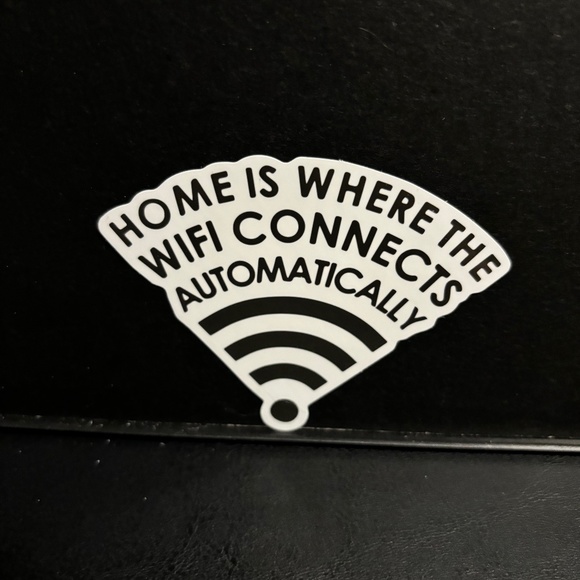 HOME WIFI QUOTE STICKER - Picture 1 of 1